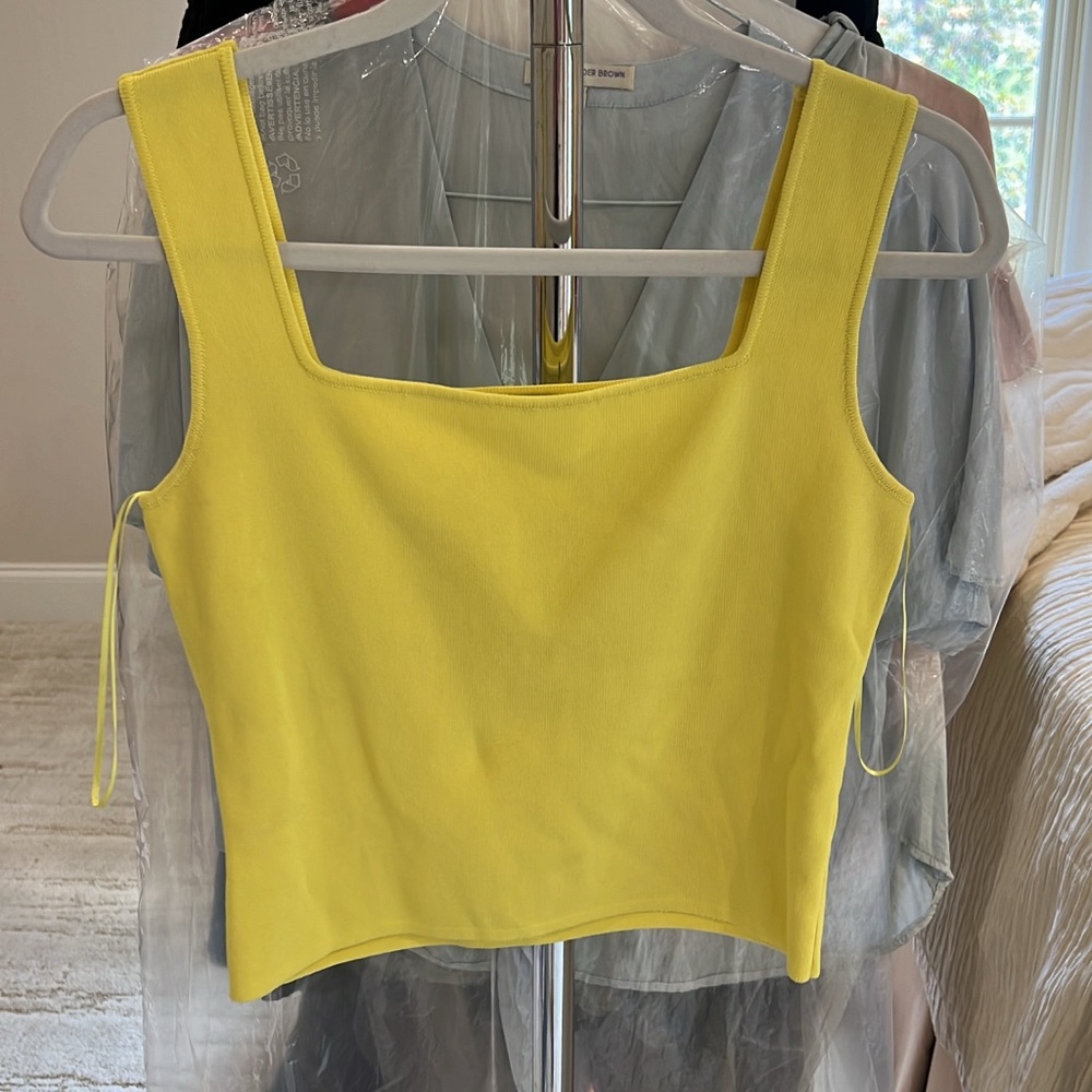 Square neck crop top